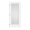Trimlite Primed 1Panel White Lami Glass Interior Shaker 71/4" RH Prehung Door Matte Black Hinges 3068pri8401GLRH10B714 - alternate 1